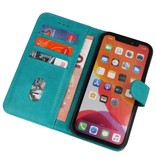 Bookstyle Wallet Cases Hoes voor iPhone 11 Pro Groen