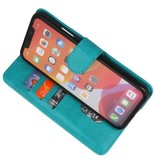 Bookstyle Wallet Cases Hoes voor iPhone 11 Pro Groen