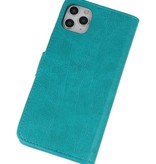 Bookstyle Wallet Cases Hoes voor iPhone 11 Pro Groen