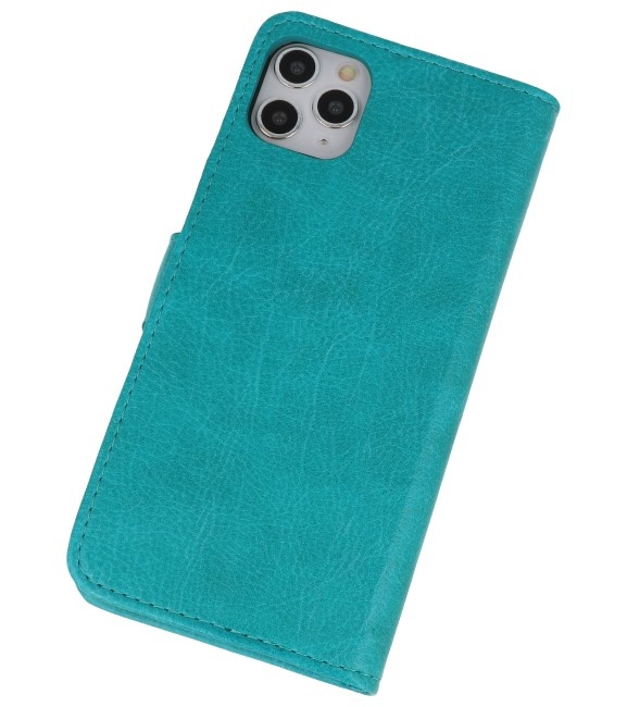 Bookstyle Wallet Cases Hoes voor iPhone 11 Pro Groen