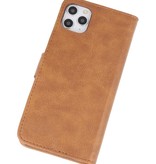 Bookstyle Wallet Cases Hoes voor iPhone 11 Pro Bruin