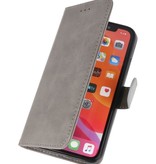 Bookstyle Wallet Cases Cover for iPhone 11 Pro Gray
