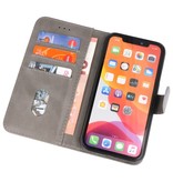 Bookstyle Wallet Cases Cover for iPhone 11 Pro Gray