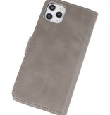 Bookstyle Wallet Cases Hoes voor iPhone 11 Pro Grijs