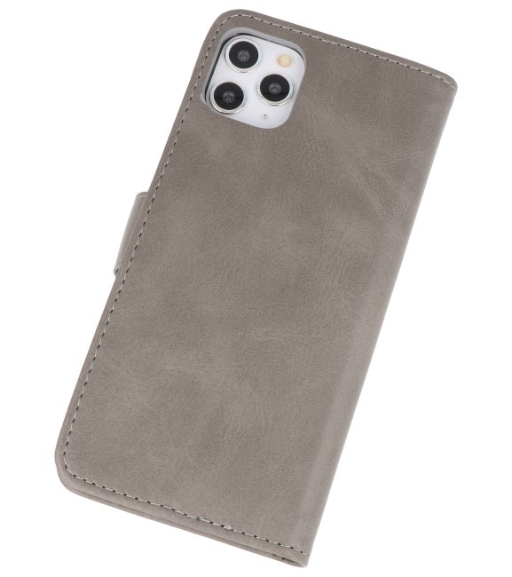 Funda de billetera Bookstyle para iPhone 11 Pro gris