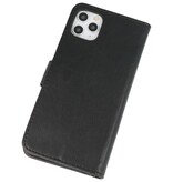 Bookstyle Wallet Cases Hoes voor iPhone 11 Pro Max Zwart