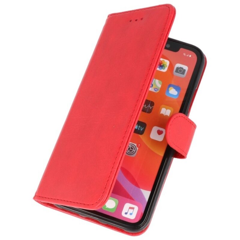 Bookstyle Wallet Cases Cover til iPhone 11 Pro Max rød