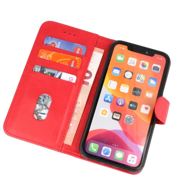 Bookstyle Wallet Cases Cover til iPhone 11 Pro Max rød