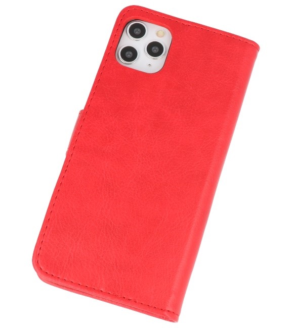 Bookstyle Wallet Cases Hoes voor iPhone 11 Pro Max Rood