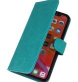 Bookstyle Wallet Cases Hoes voor iPhone 11 Pro Max Groen