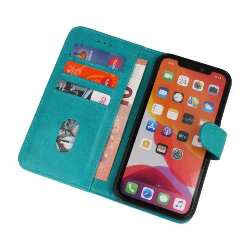 Custodia a portafoglio per iPhone 11 Pro Max Green