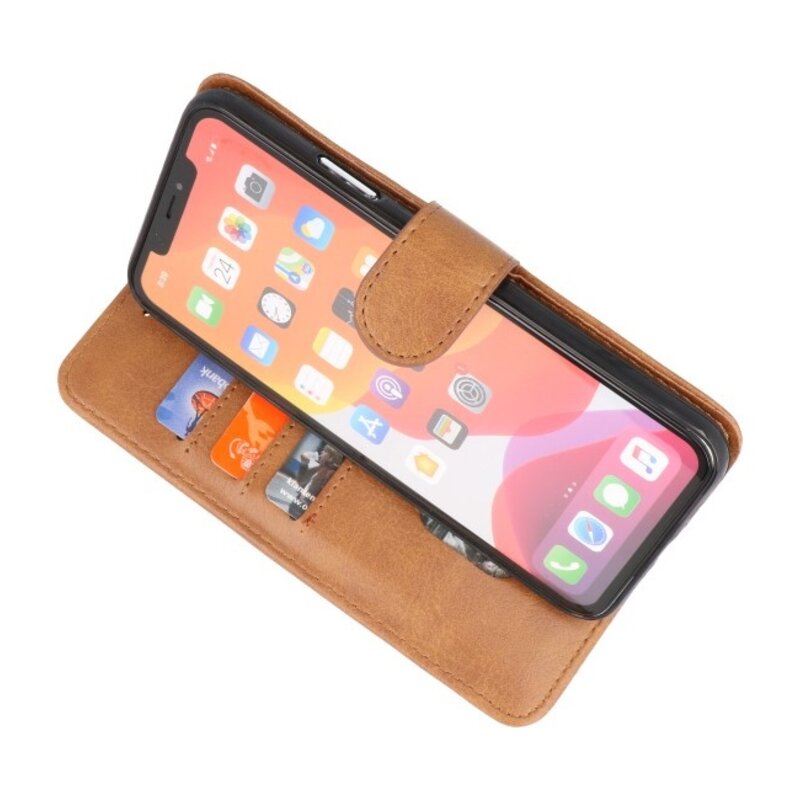 Bookstyle Wallet Cases Hülle für iPhone 11 Pro Max Brown