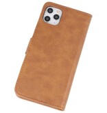 Bookstyle Wallet Cases Hoes voor iPhone 11 Pro Max Bruin