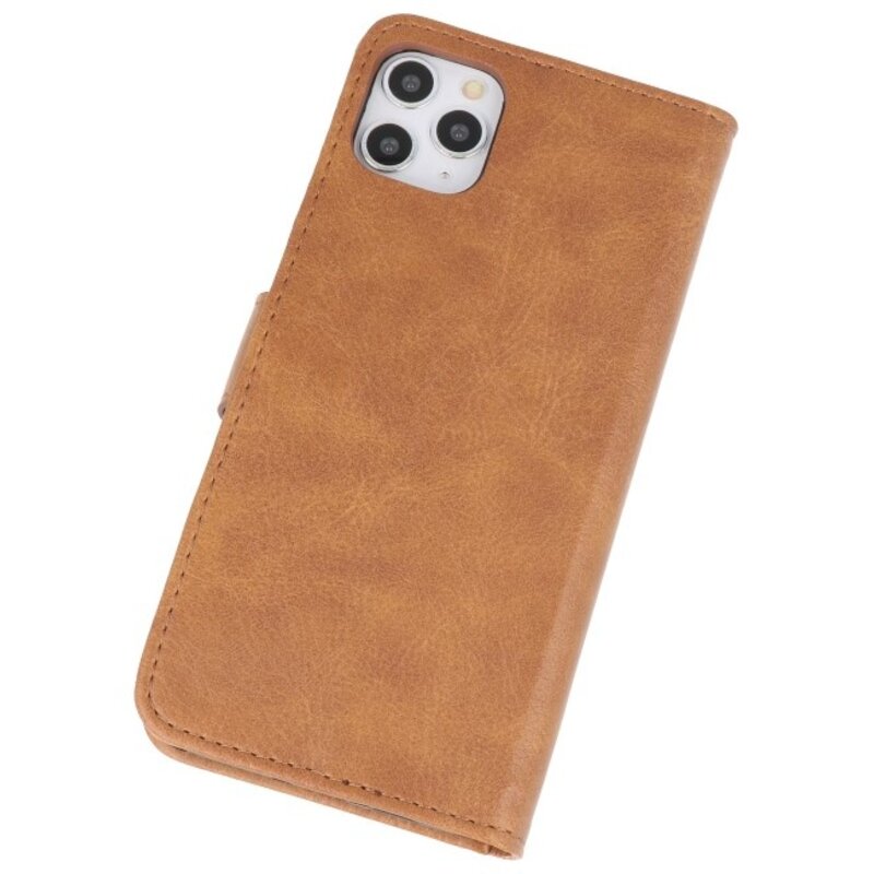 Bookstyle Wallet Cases Cover til iPhone 11 Pro Max Brown