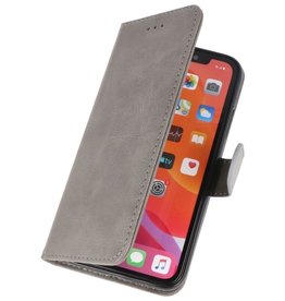 Bookstyle Wallet Cases Cover til iPhone 11 Pro Max Grey