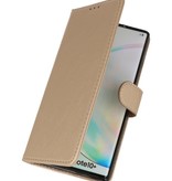 Bookstyle Tegnebog Cover til Samsung Galaxy Note 10 Plus guld