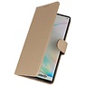 Bookstyle Wallet Cases Cover für Samsung Galaxy Note 10 Plus Gold