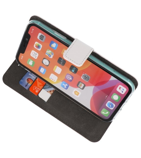 Wallet Cases Hoesje voor iPhone 11 Wit