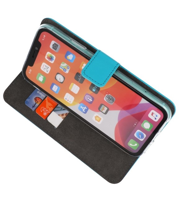 Wallet Cases Hoesje voor iPhone 11 Pro Blauw