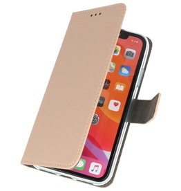 Wallet Cases Hoesje voor iPhone 11 Pro Goud