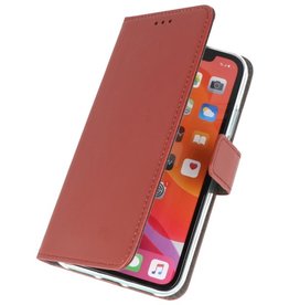 Wallet Cases Hoesje voor iPhone 11 Pro Bruin