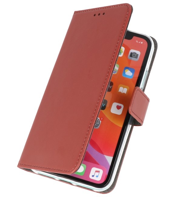 Custodia a portafoglio per iPhone 11 Pro marrone