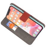 Wallet Cases Hoesje voor iPhone 11 Pro Bruin