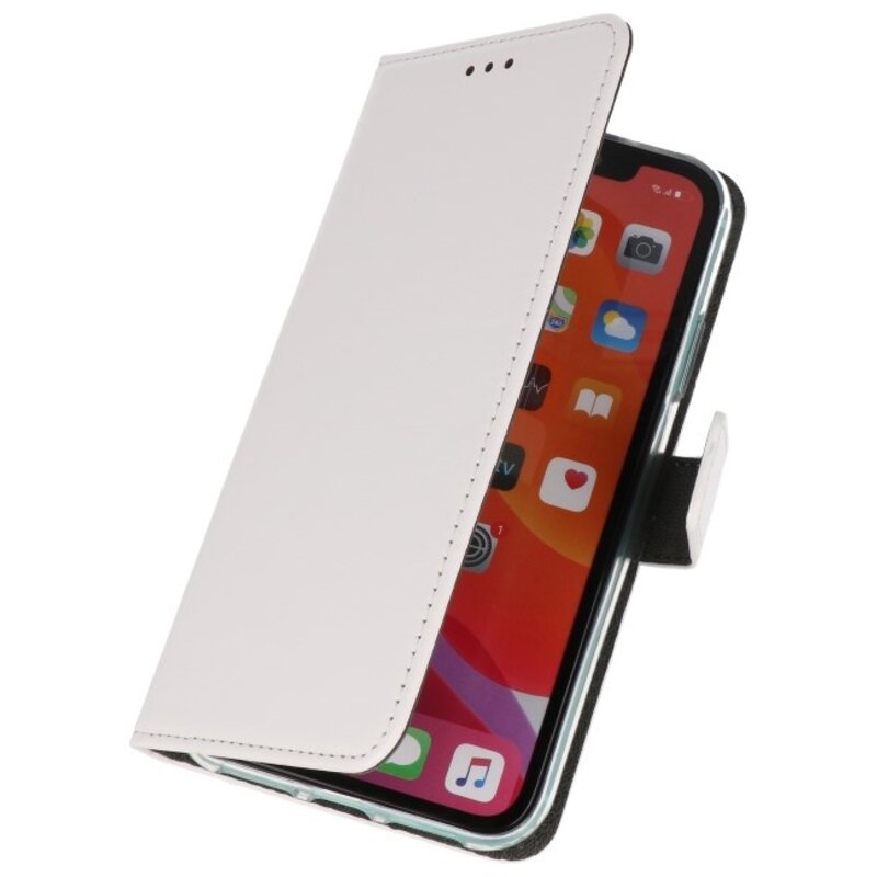Wallet Cases Hoesje voor iPhone 11 Pro Max Wit