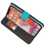 Wallet Cases Hoesje voor iPhone 11 Pro Max Blauw