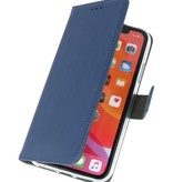 Wallet Cases Hoesje voor iPhone 11 Pro Max Navy