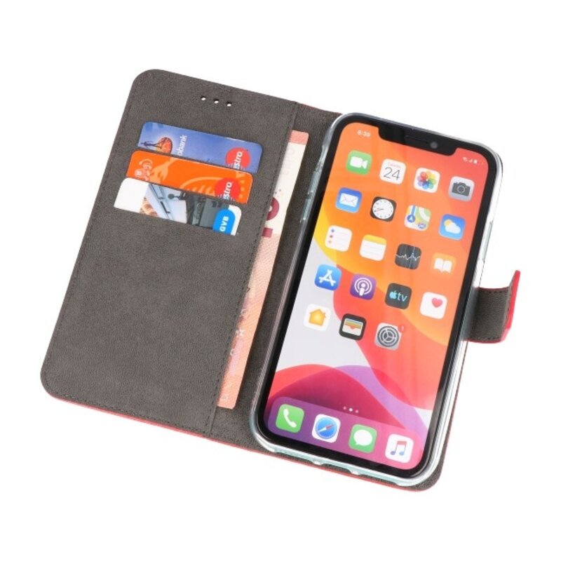 Wallet Cases Hoesje voor iPhone 11 Pro Max Rood