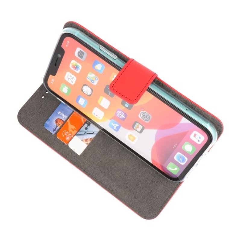 Wallet Cases Hoesje voor iPhone 11 Pro Max Rood