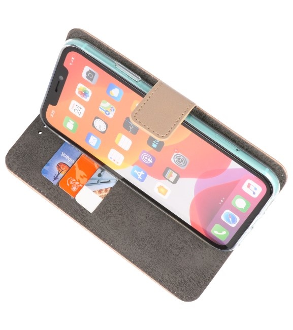 Wallet Cases Hoesje voor iPhone 11 Pro Max Goud