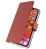 Wallet Cases Hoesje voor iPhone 11 Pro Max Bruin