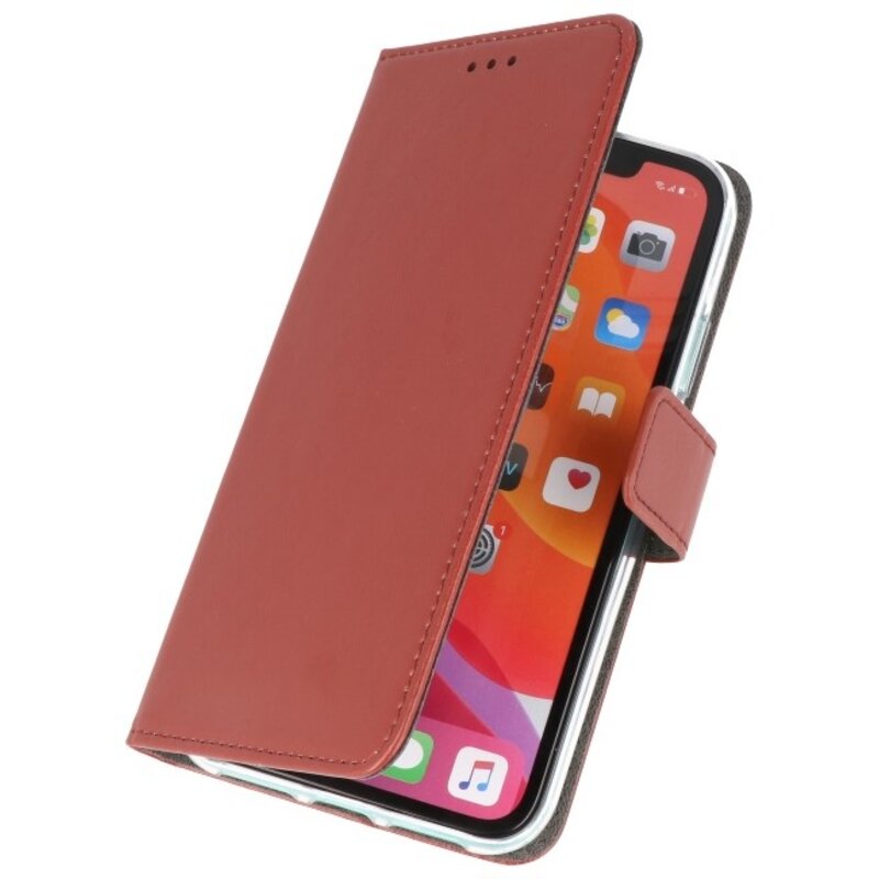 Wallet Cases Hoesje voor iPhone 11 Pro Max Bruin