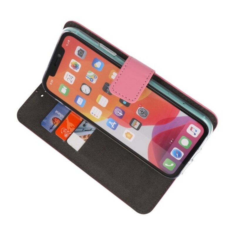 Wallet Cases Hoesje voor iPhone 11 Pro Max Roze