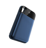 Batería externa + funda trasera para iPhone X/Xs azul