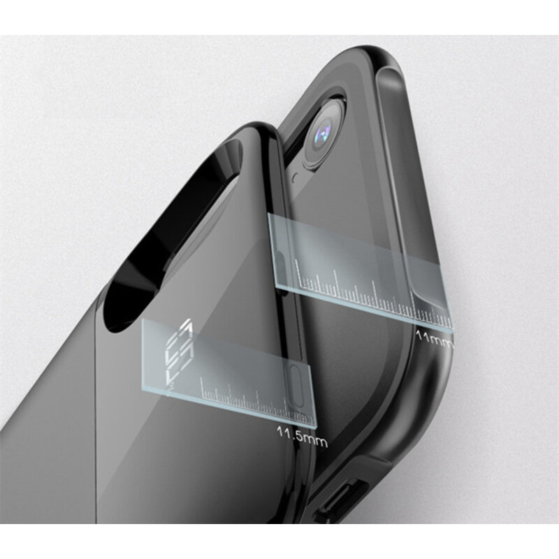 Battery Power Bank + Back Case for iPhone XR Black