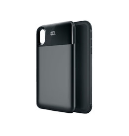 Battery Power Bank + Back Case for iPhone Xs Max Black