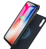 Battery Power Bank + Back Case for iPhone Xs Max Blue