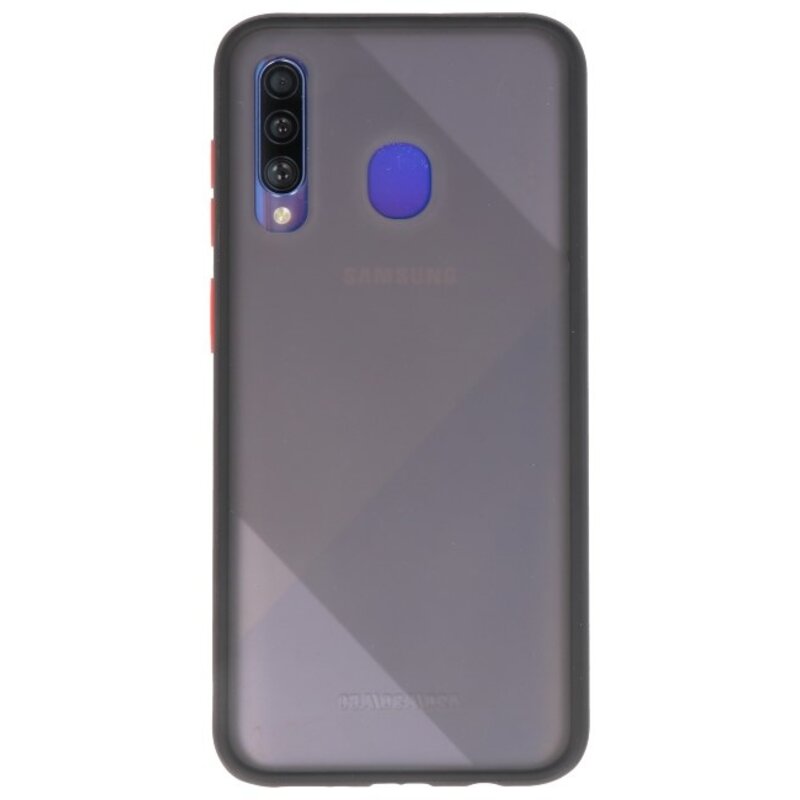 Funda dura combinada de colores para Samsung Galaxy A20s Negro
