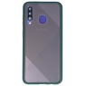 Funda rígida combinada de colores para Samsung Galaxy A20s Verde Oscuro