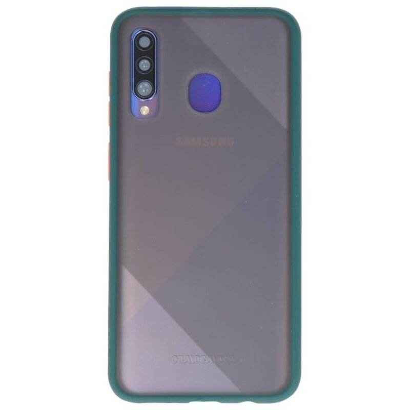Farvekombination Hård taske til Samsung Galaxy A10s mørkegrøn