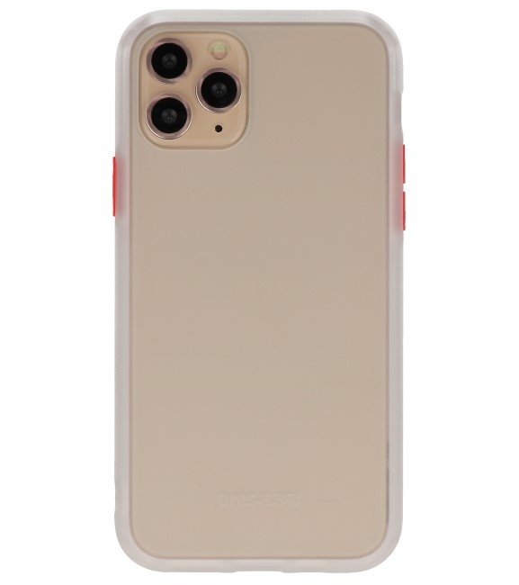 Farvekombination Hård taske til iPhone 11 Pro gennemsigtig
