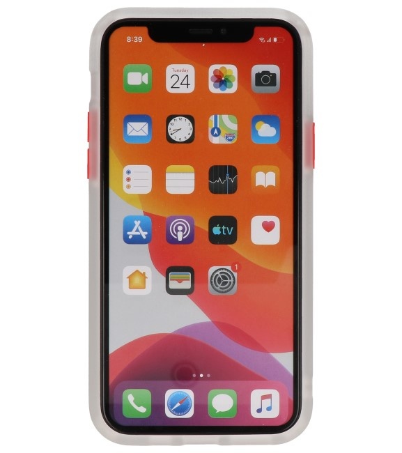 Combinazione di colori Custodia rigida per iPhone 11 Pro trasparente