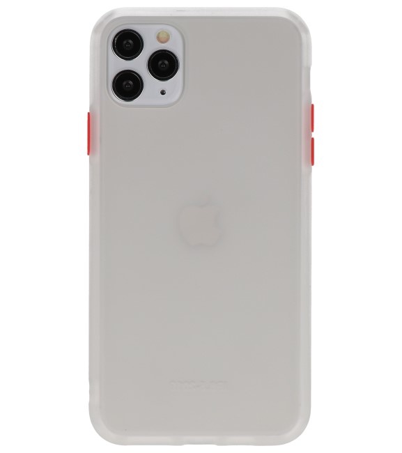 Funda rígida combinada de colores para iPhone 11 Pro Max Transparente