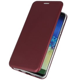 Étui Folio Slim pour Huawei P30 Bordeaux Rouge