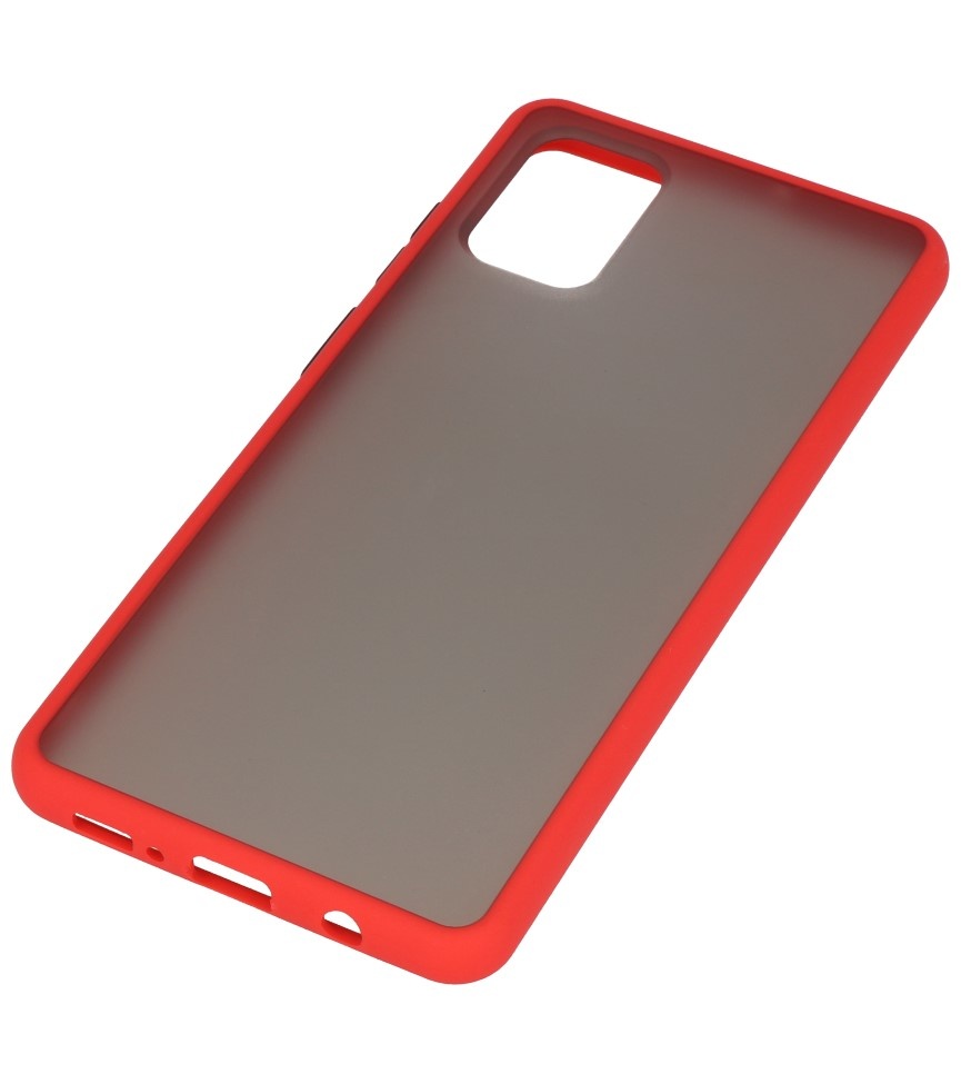 Combinazione di colori Custodia rigida per Samsung Galaxy A51 rosso