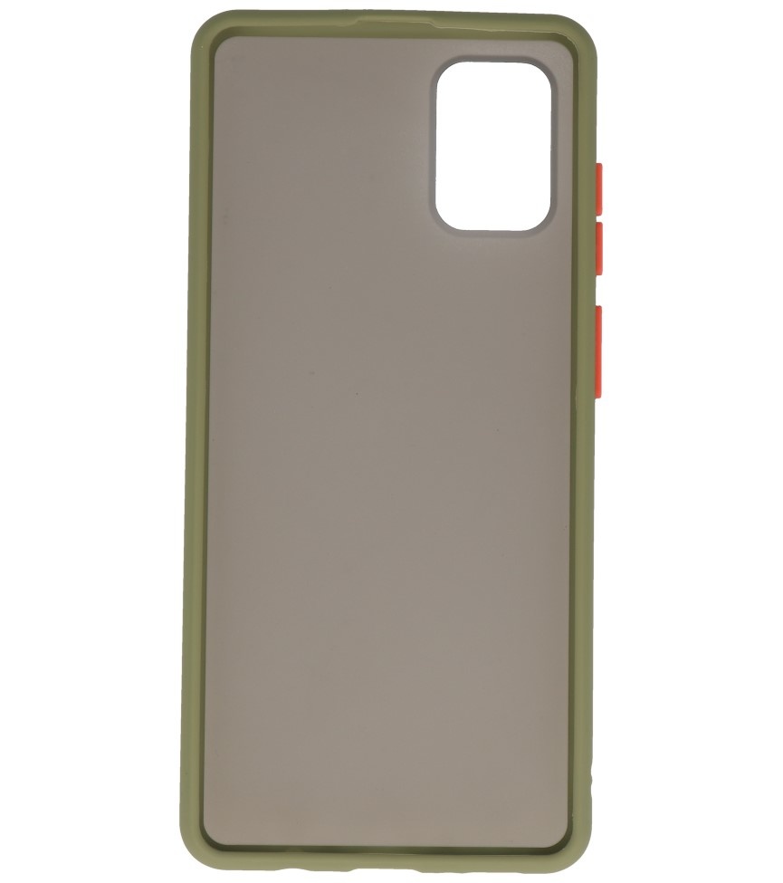 Farvekombination Hård taske til Samsung Galaxy A51 Green