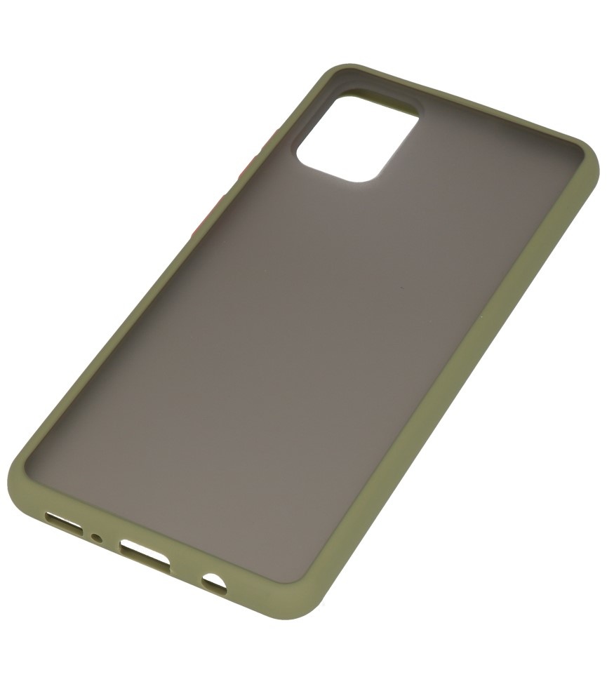 Étui rigide à combinaison de couleurs pour Samsung Galaxy A51 Vert